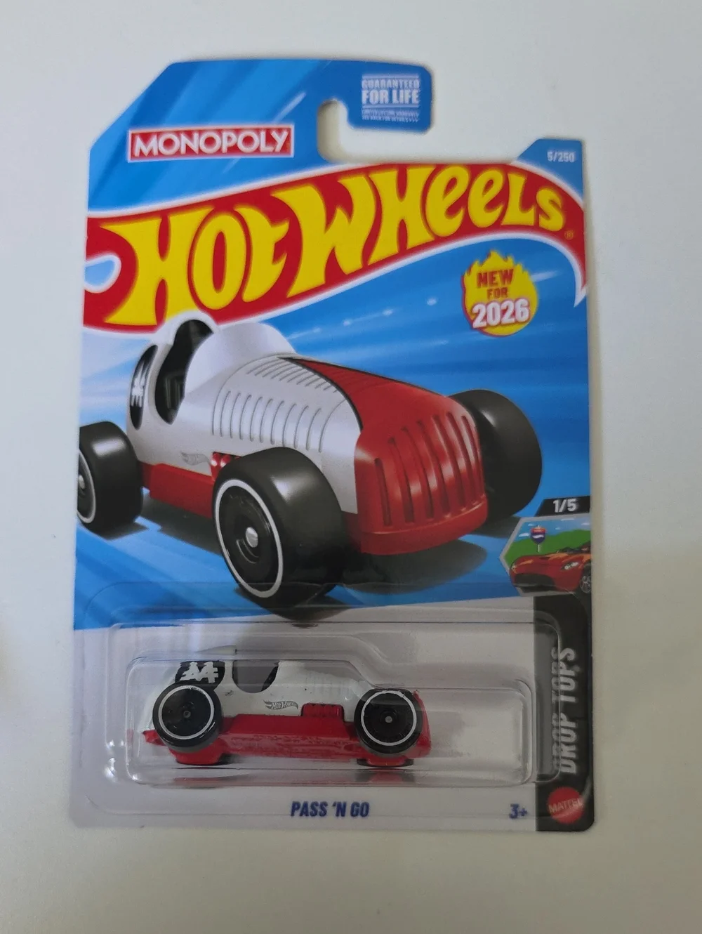 Hot Wheels Drop Tops  Monopoly Pass 'N Go, Porsche, Audi Spyder